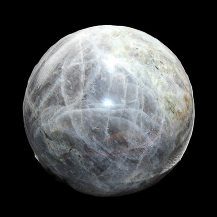 Labradorite sphere 102mm 1520g in sunlight - Rocks and Things Store