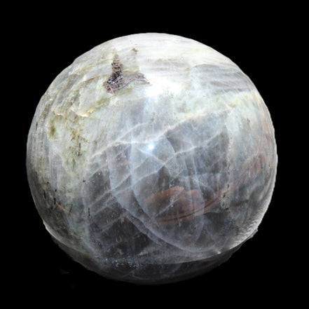 Labradorite sphere 102mm 1520g in sunlight - Rocks and Things Store