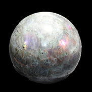 Labradorite sphere 102mm 1520g in sunlight - Rocks and Things Store