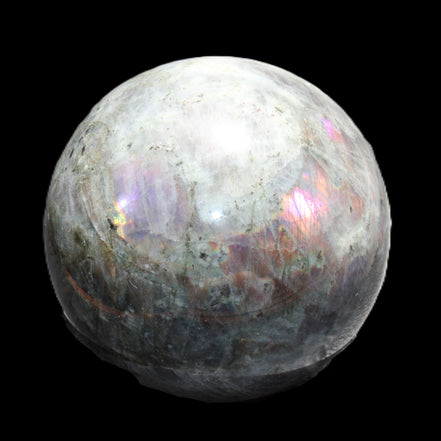 Labradorite sphere 102mm 1520g in sunlight - Rocks and Things Store