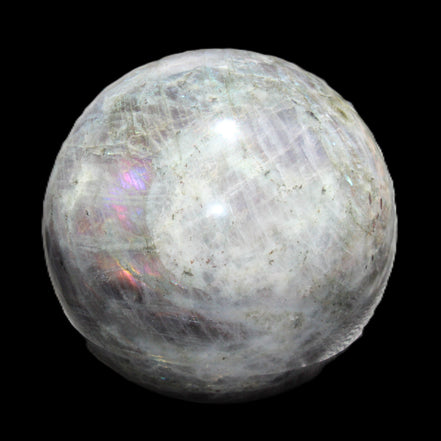 Labradorite sphere 102mm 1520g in sunlight - Rocks and Things Store