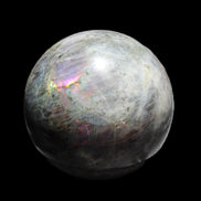 Labradorite sphere 102mm 1520g in sunlight - Rocks and Things Store