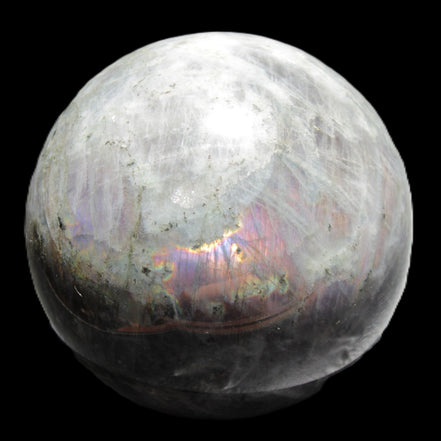 Labradorite sphere 102mm 1520g in sunlight - Rocks and Things Store