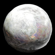 Labradorite sphere 102mm 1520g in sunlight - Rocks and Things Store