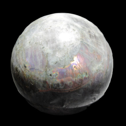Labradorite sphere 102mm 1520g in sunlight - Rocks and Things Store