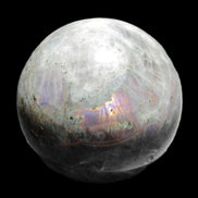 Labradorite sphere 102mm 1520g in sunlight - Rocks and Things Store