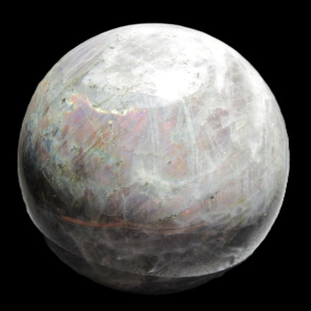 Labradorite sphere 102mm 1520g in sunlight - Rocks and Things Store