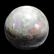 Labradorite sphere 102mm 1520g in sunlight - Rocks and Things Store