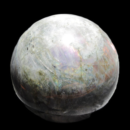 Labradorite sphere 102mm 1520g in sunlight - Rocks and Things Store