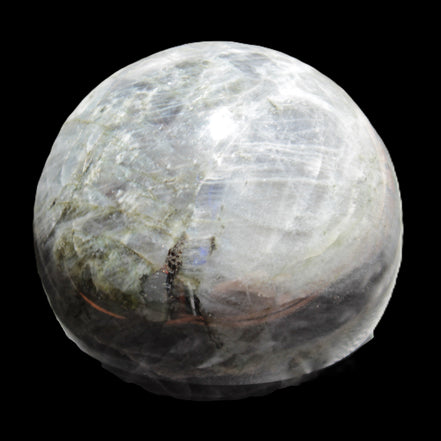 Labradorite sphere 102mm 1520g in sunlight - Rocks and Things Store