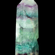 Rainbow Fluorite obelisk 88*26*29mm 144g in sunlight - Rocks and Things Store