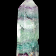 Rainbow Fluorite obelisk 88*26*29mm 144g in sunlight - Rocks and Things Store