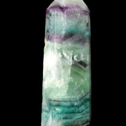 Rainbow Fluorite obelisk 88*26*29mm 144g in sunlight - Rocks and Things Store