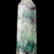 Rainbow Fluorite obelisk 88*26*29mm 144g in sunlight - Rocks and Things Store