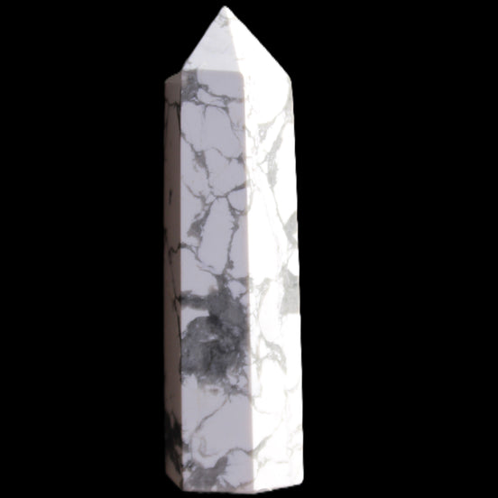 Howlite wand 83mm 81g in sunlight - Rocks and Things Store