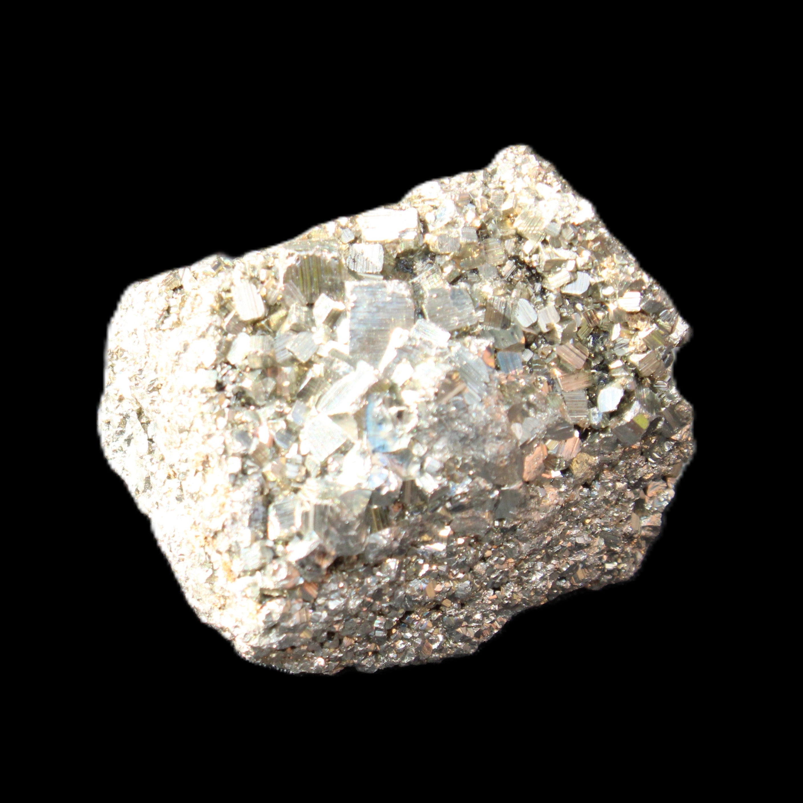 Pyrite cluster 34mm 44g in sunlight - Rocks and Things Store