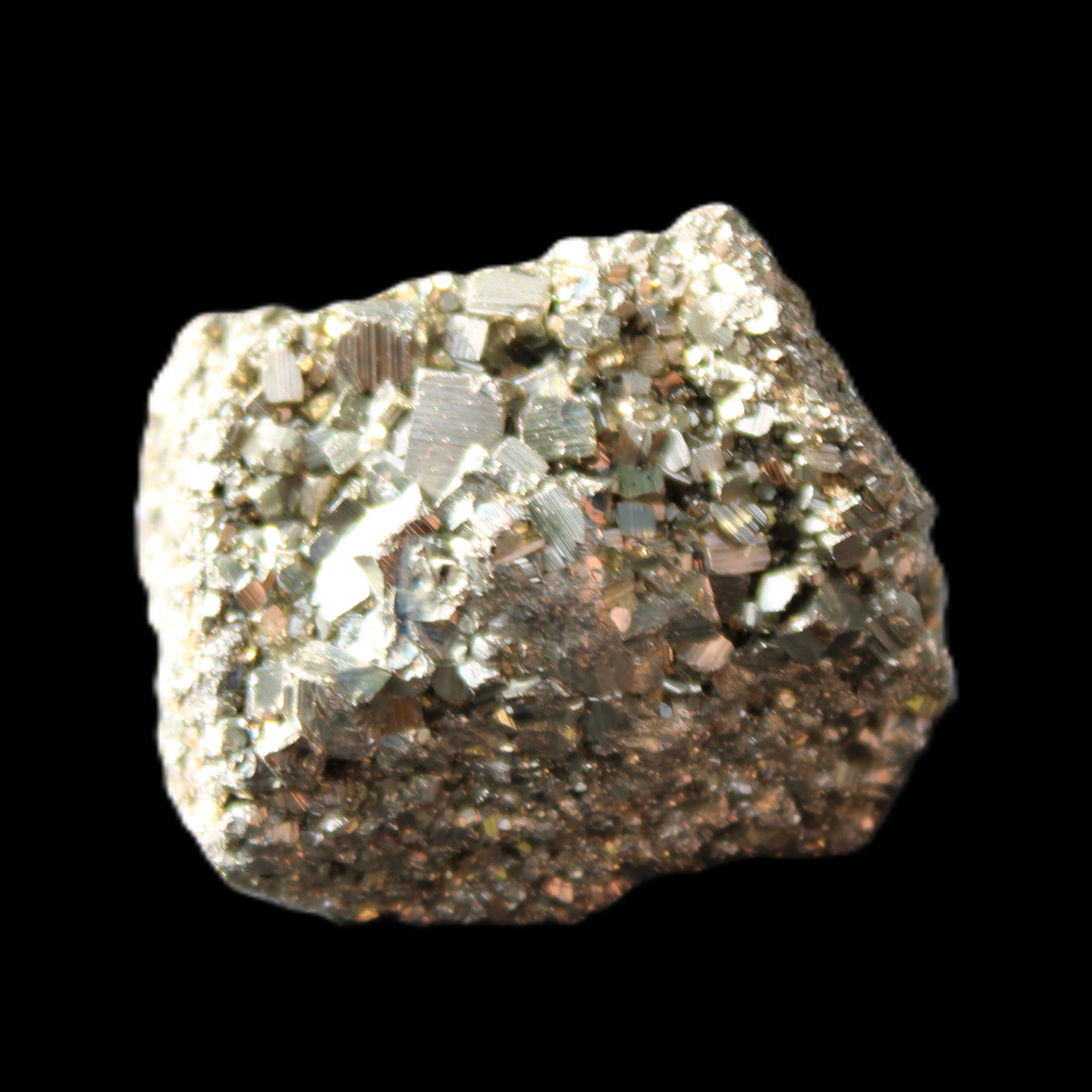 Pyrite cluster 34mm 44g in sunlight - Rocks and Things Store