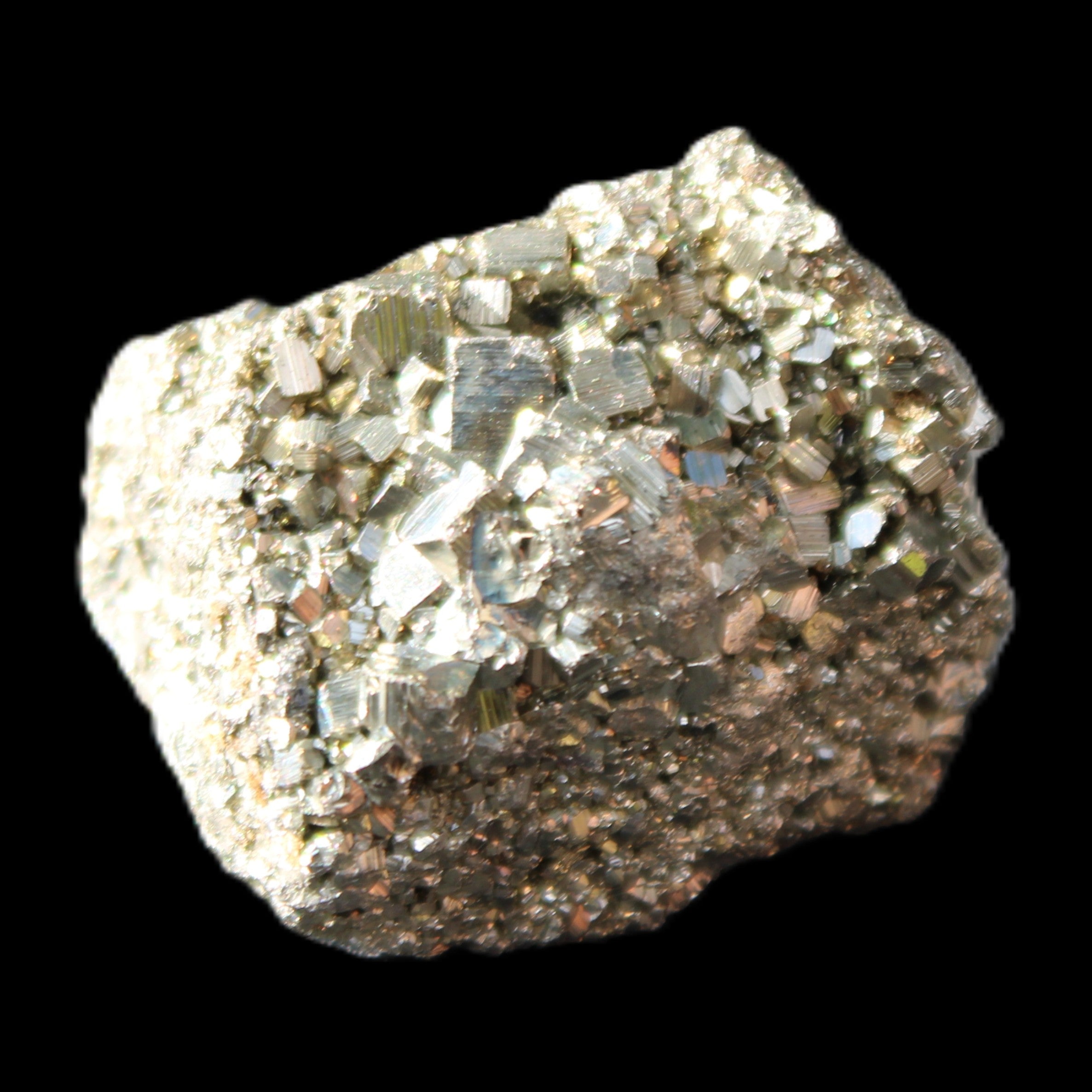 Pyrite cluster 34mm 44g in sunlight - Rocks and Things Store