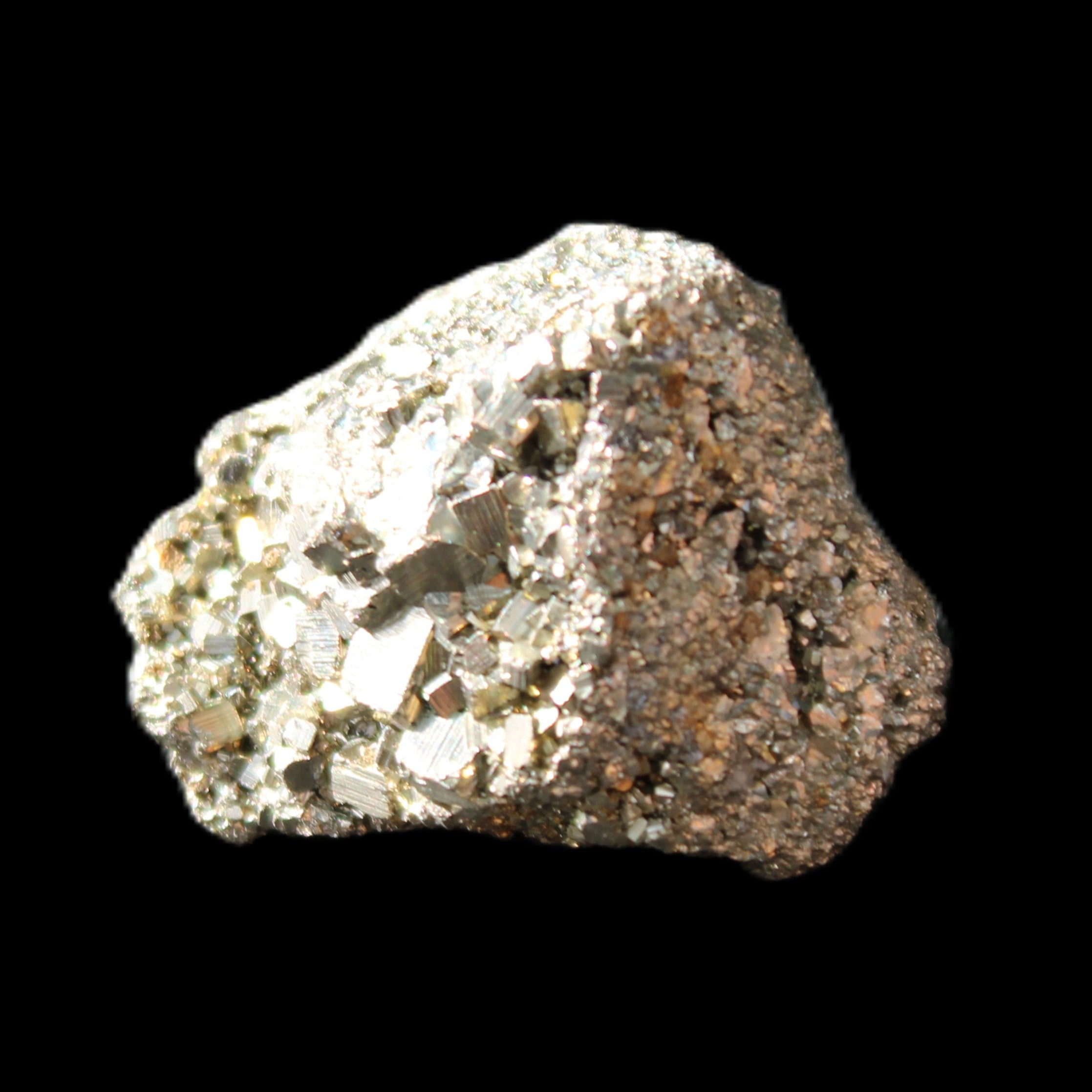 Pyrite cluster 34mm 44g in sunlight - Rocks and Things Store