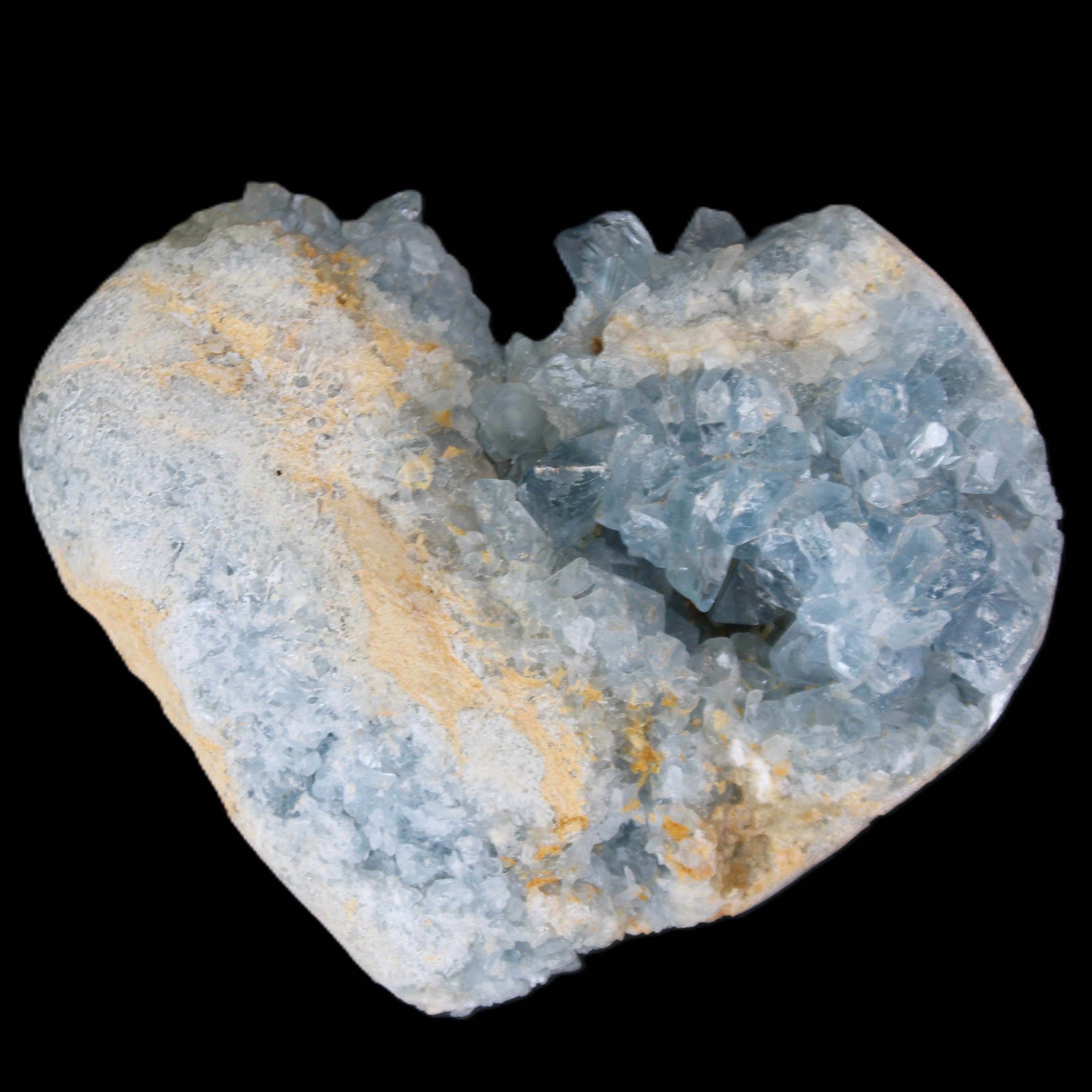 Celestite geode 147*119*59mm 1480g in sunlight - Rocks and Things Store