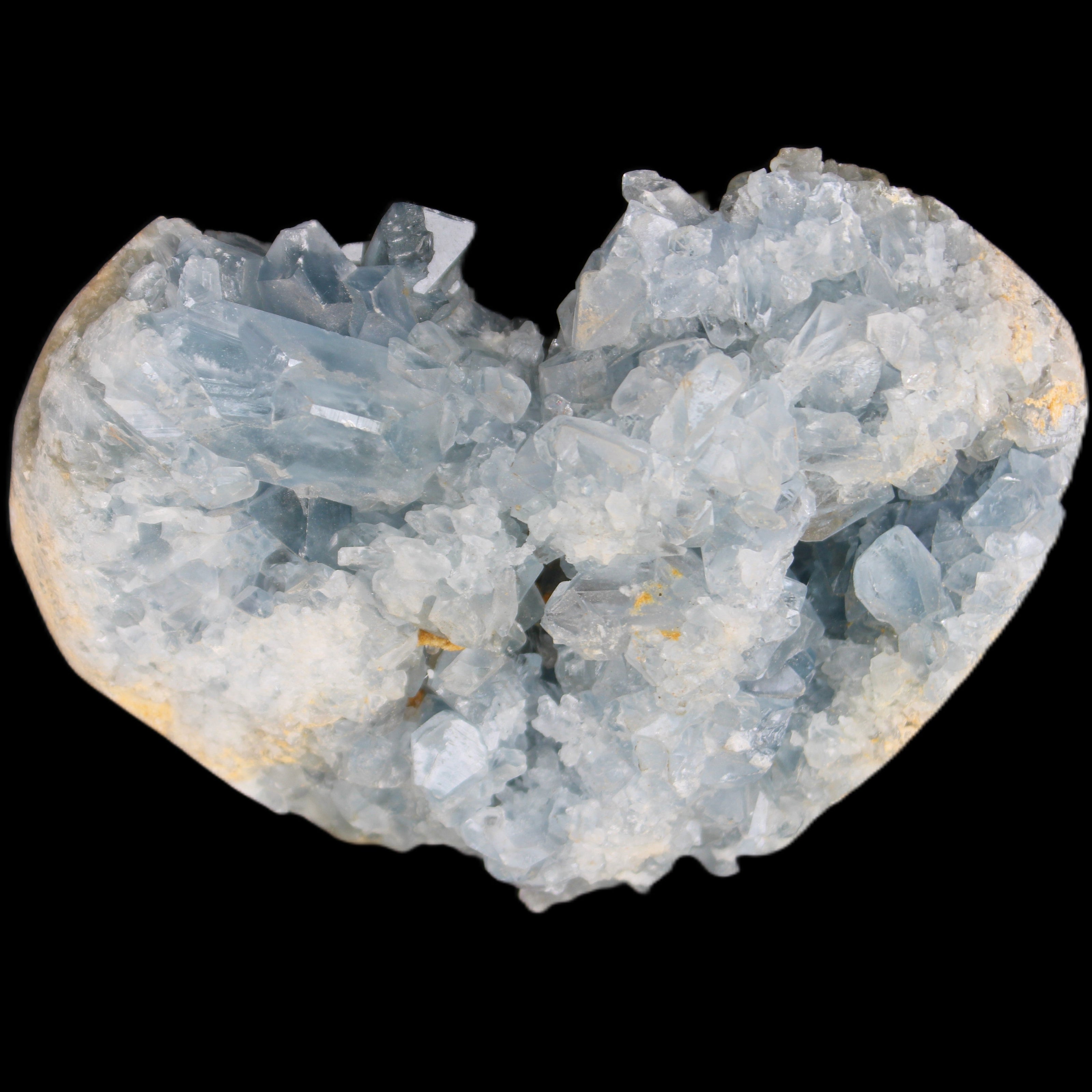 Celestite geode 147*119*59mm 1480g in sunlight - Rocks and Things Store