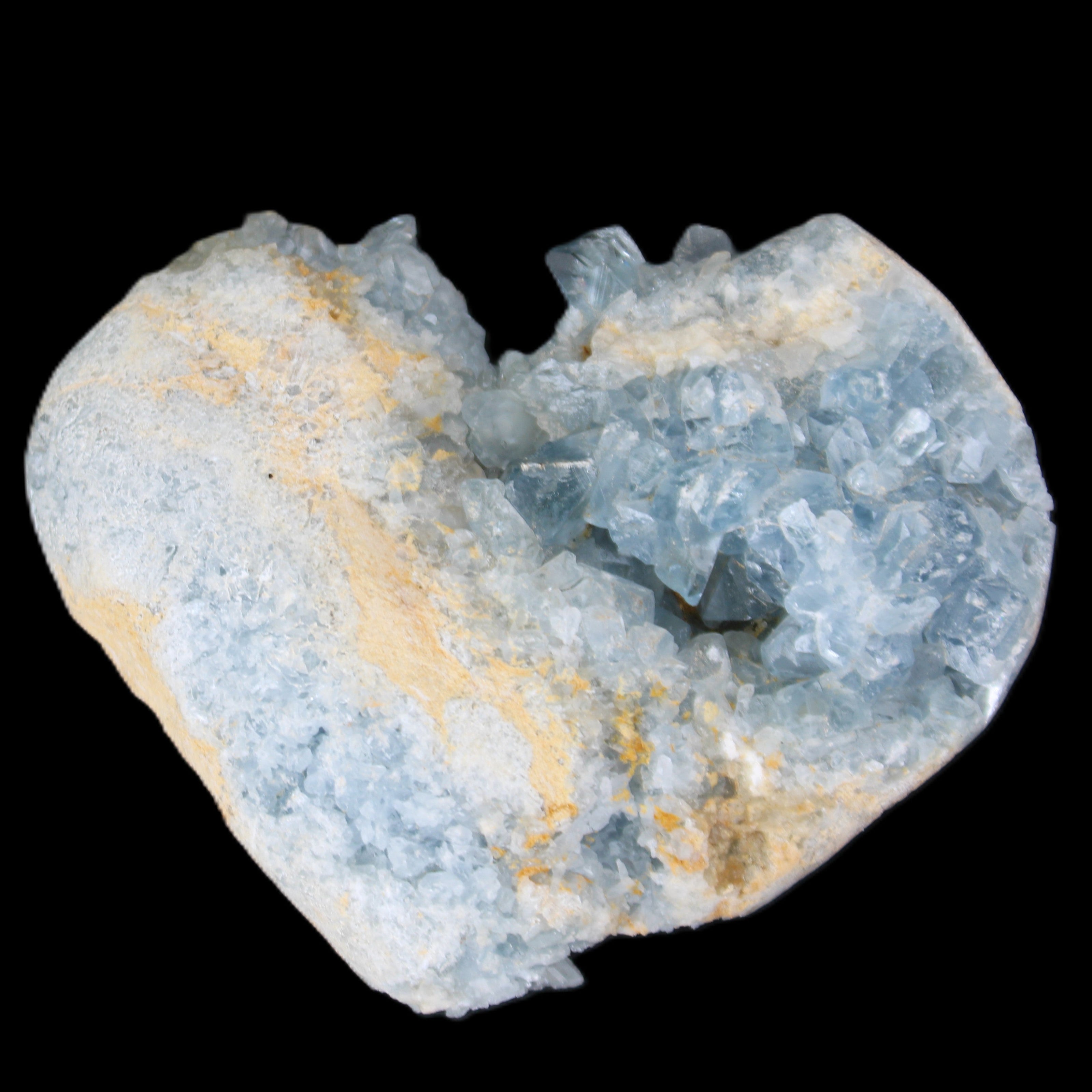Celestite geode 147*119*59mm 1480g in sunlight - Rocks and Things Store