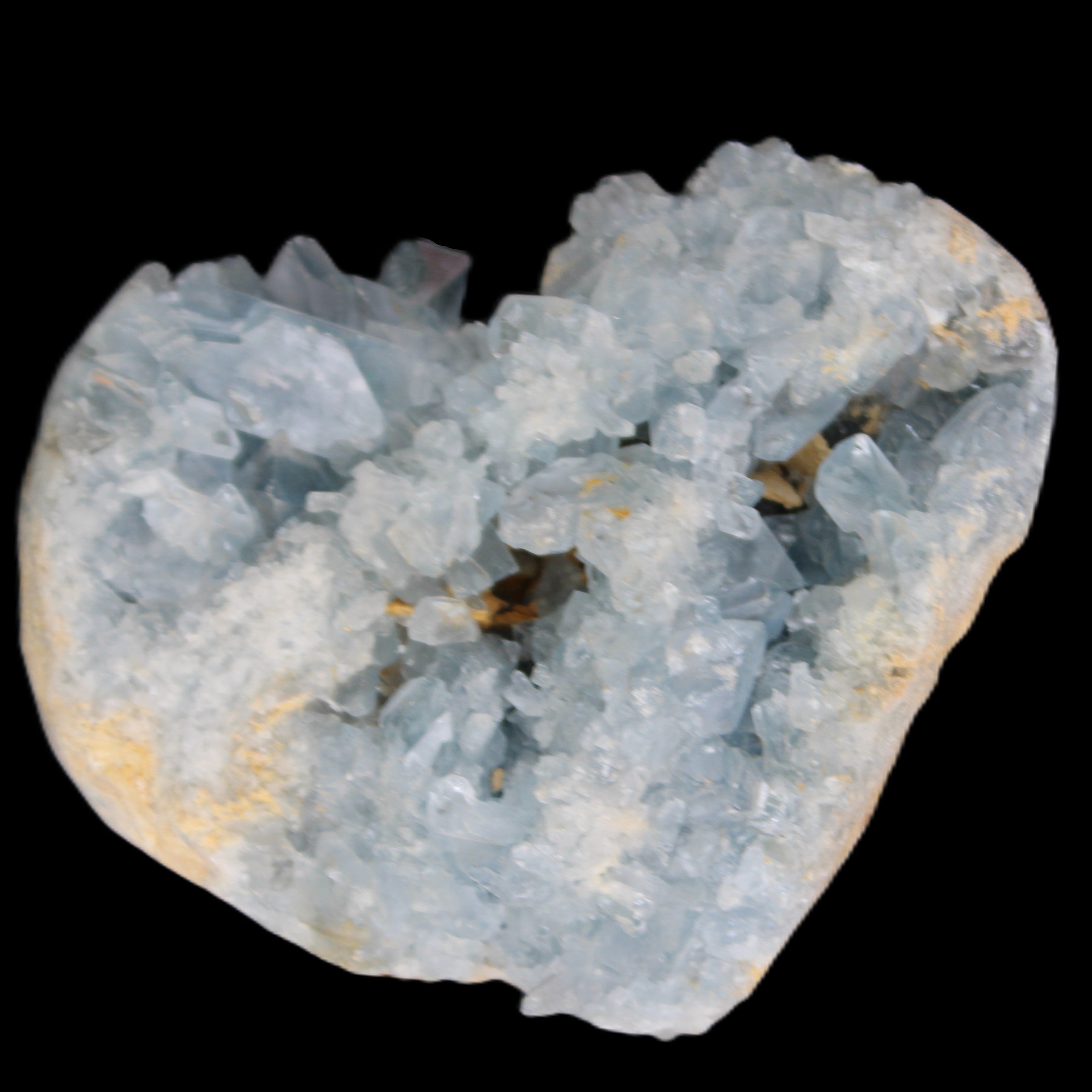 Celestite geode 147*119*59mm 1480g in sunlight - Rocks and Things Store