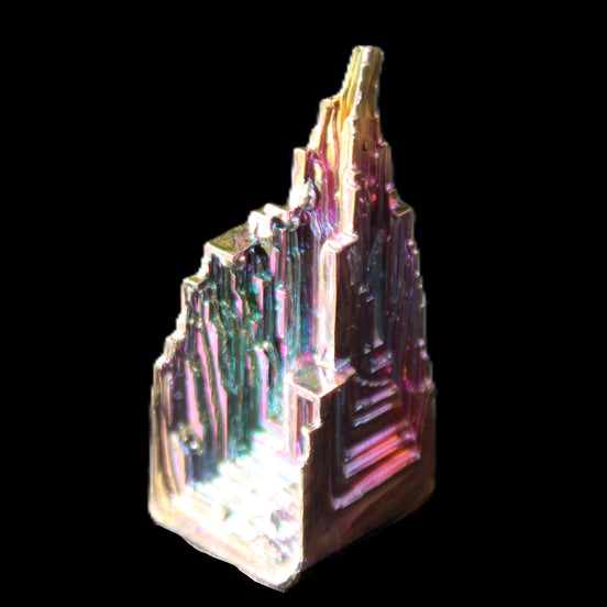 Bismuth castle crystal 41mm 22/25g in sunlight - Rocks and Things Store