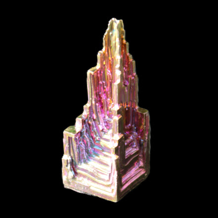Bismuth castle crystal 41mm 22/25g in sunlight - Rocks and Things Store