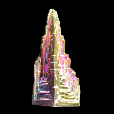 Bismuth castle crystal 41mm 22/25g in sunlight - Rocks and Things Store