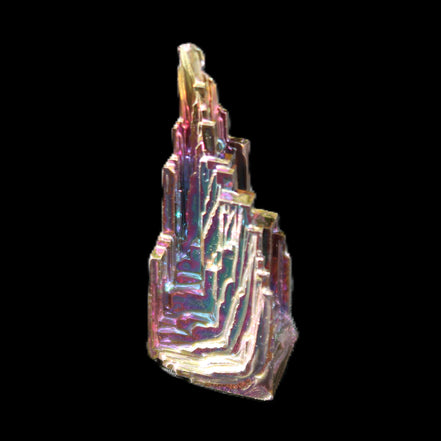 Bismuth castle crystal 41mm 22/25g in sunlight - Rocks and Things Store
