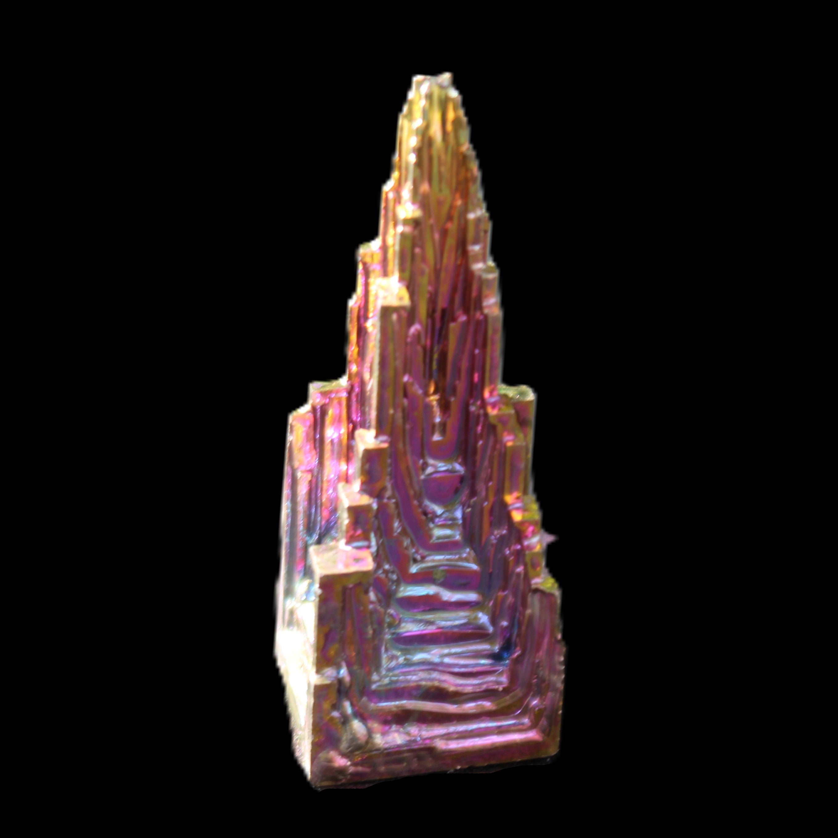 Bismuth castle crystal 41mm 22/25g in sunlight - Rocks and Things Store