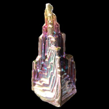 Bismuth castle crystal 41mm 22/25g in sunlight - Rocks and Things Store
