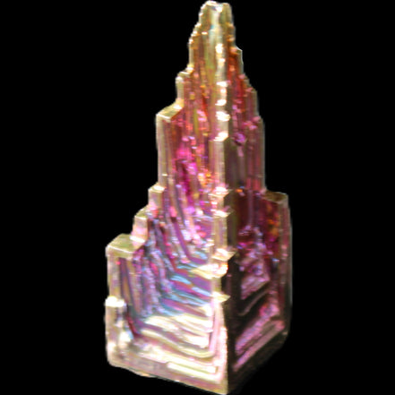 Bismuth castle crystal 41mm 22/25g in sunlight - Rocks and Things Store