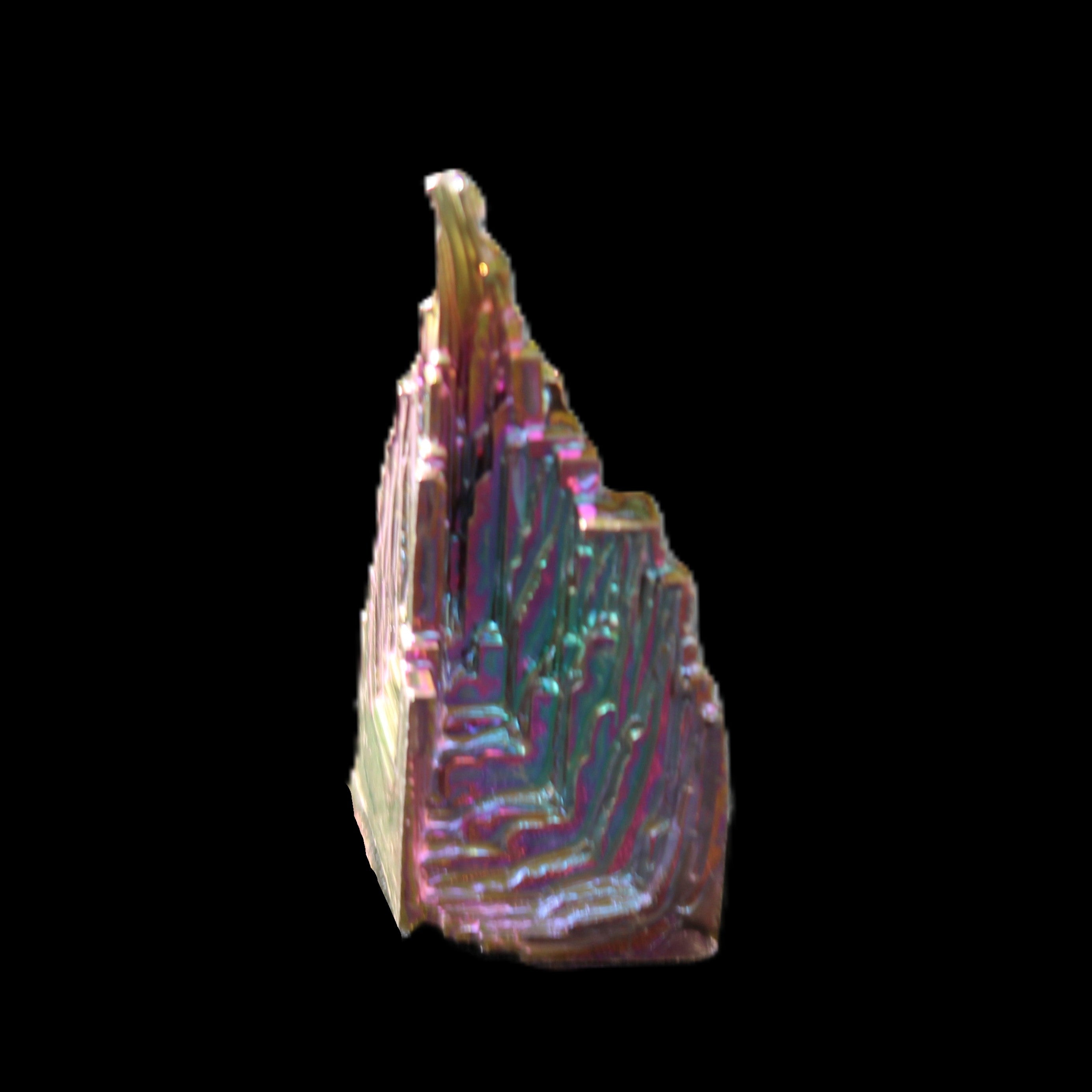 Bismuth castle crystal 41mm 22/25g in sunlight - Rocks and Things Store