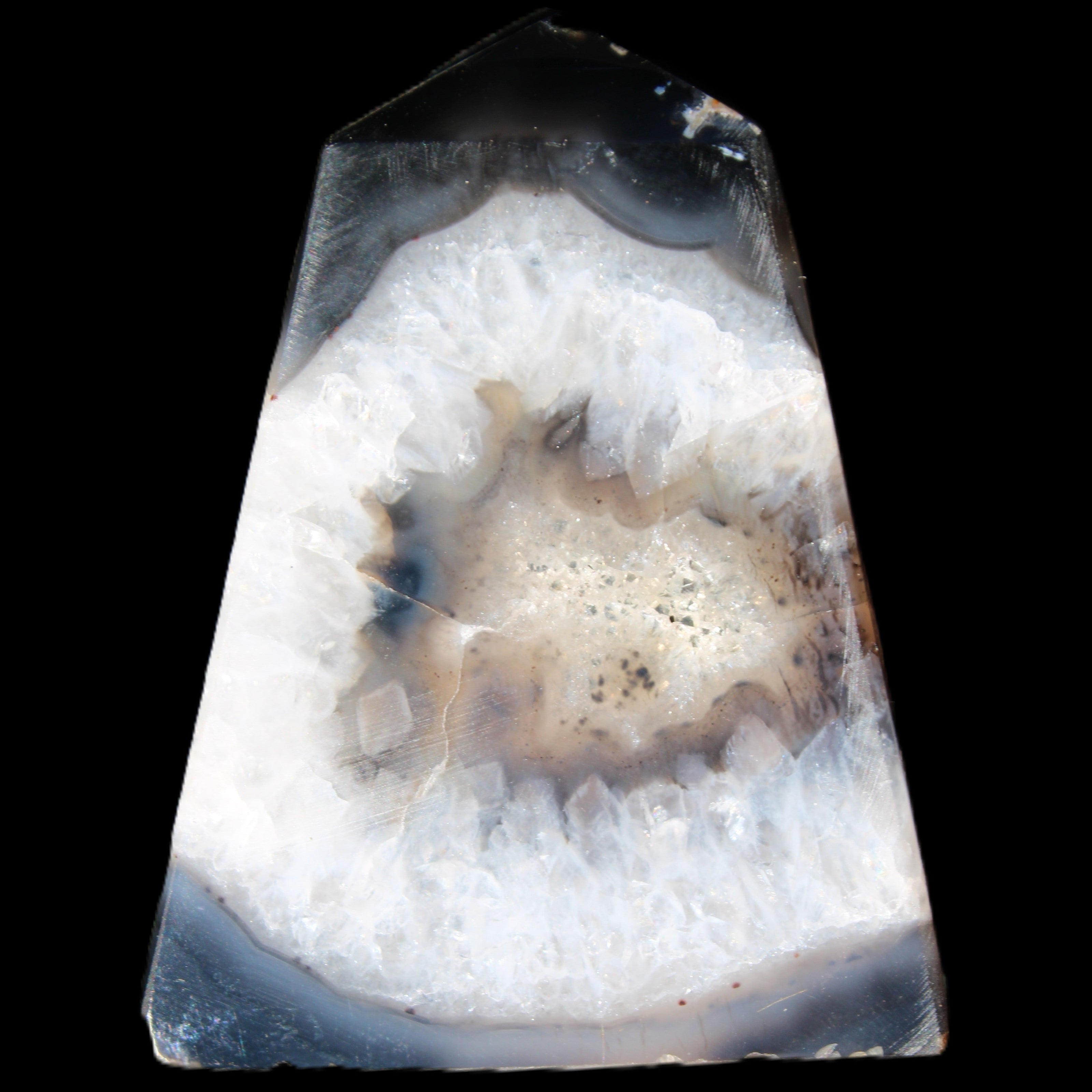 Onyx Agate wand 59*48*9mm 67/70g in sunlight - Rocks and Things Store