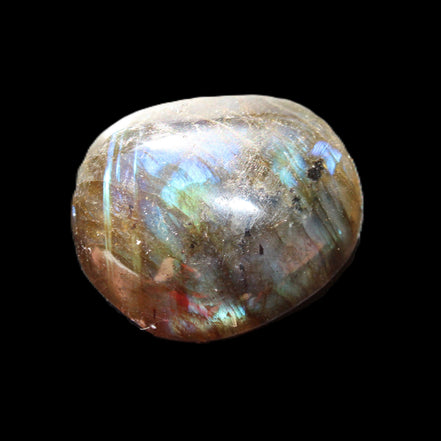 Labradorite palmstone 21-26mm 6-12g in sunlight - Rocks and Things Store