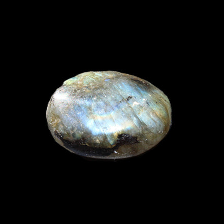 Labradorite palmstone 21-26mm 6-12g in sunlight - Rocks and Things Store