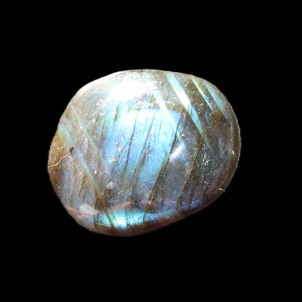 Labradorite palmstone 21-26mm 6-12g in sunlight - Rocks and Things Store