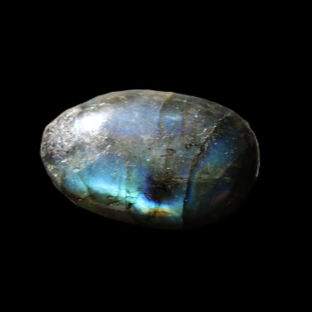 Labradorite palmstone 21-26mm 6-12g in sunlight - Rocks and Things Store