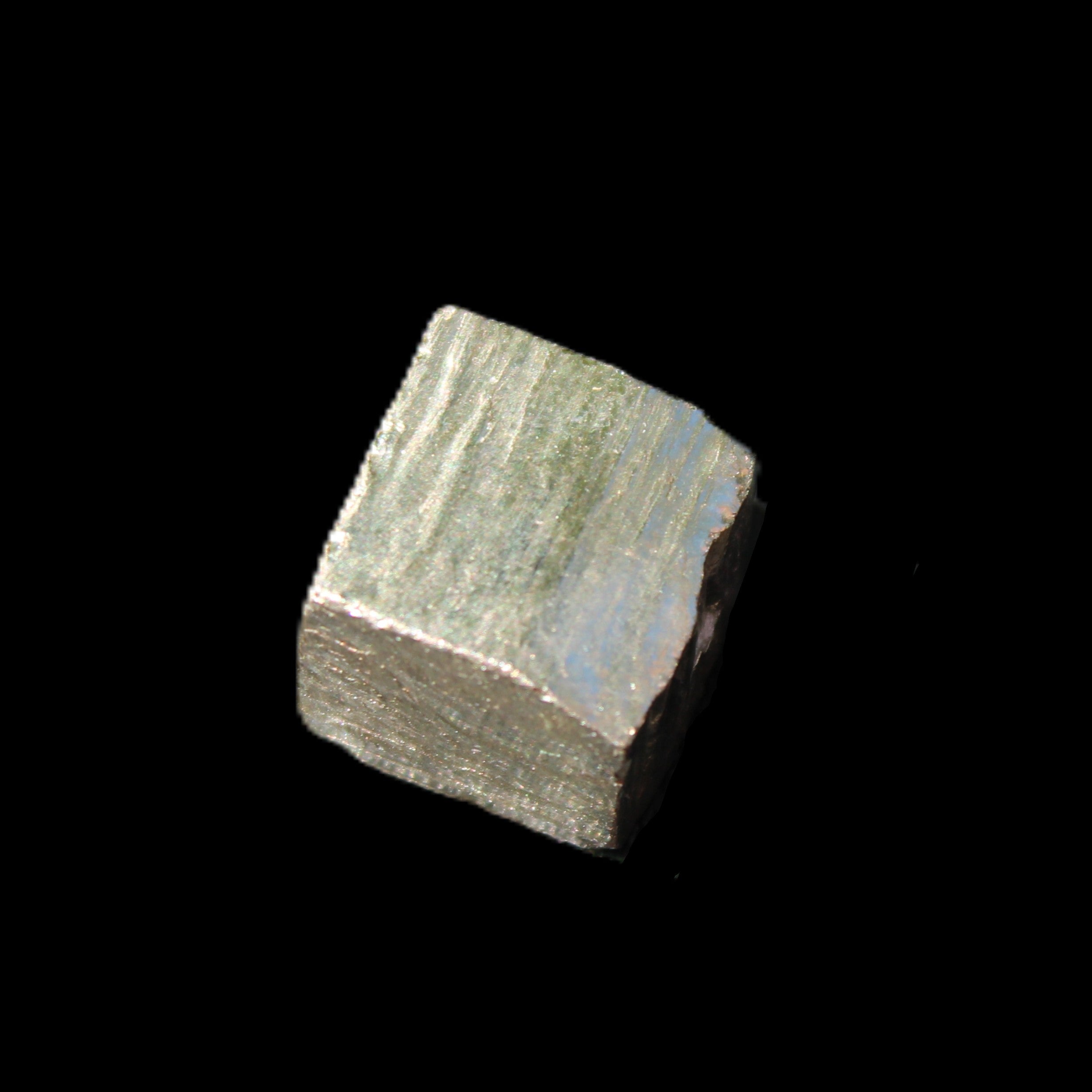Pyrite cubic crystal from Peru 9-13mm 3-6g in sunlight - Rocks and Things Store