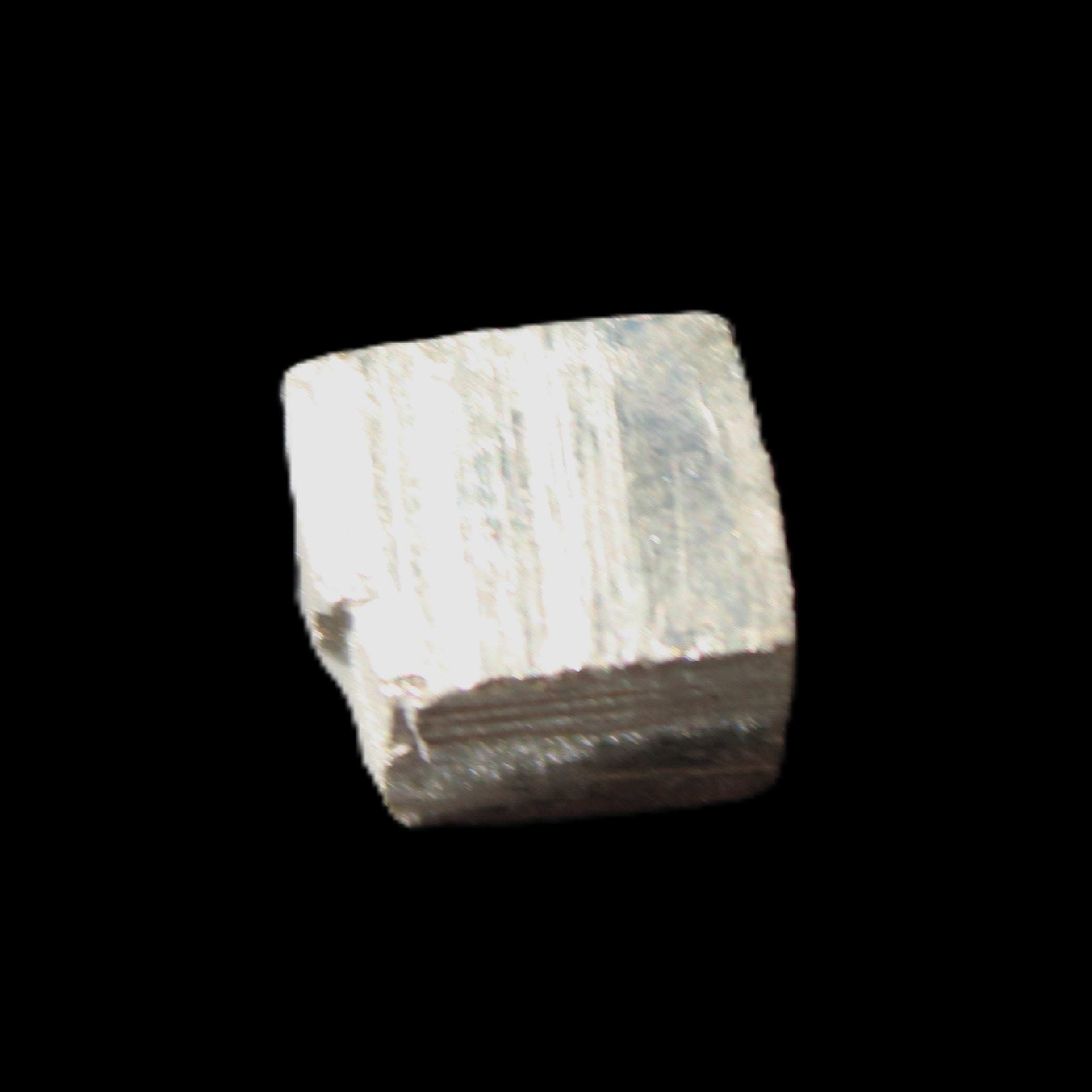 Pyrite cubic crystal from Peru 9-13mm 3-6g in sunlight - Rocks and Things Store