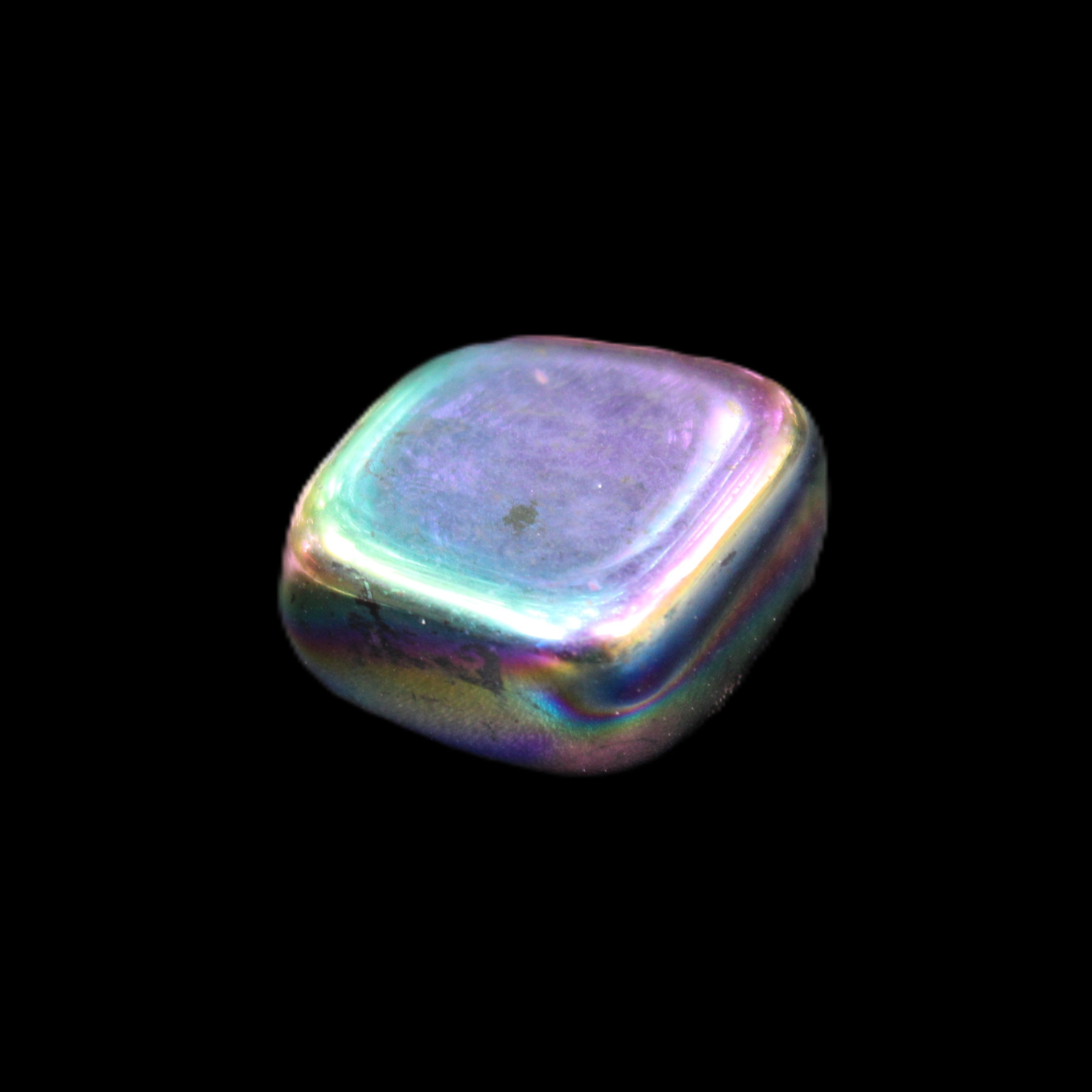 Rainbow Hematite polished stone 25*22*10mm 18g in sunlight - Rocks and Things Store
