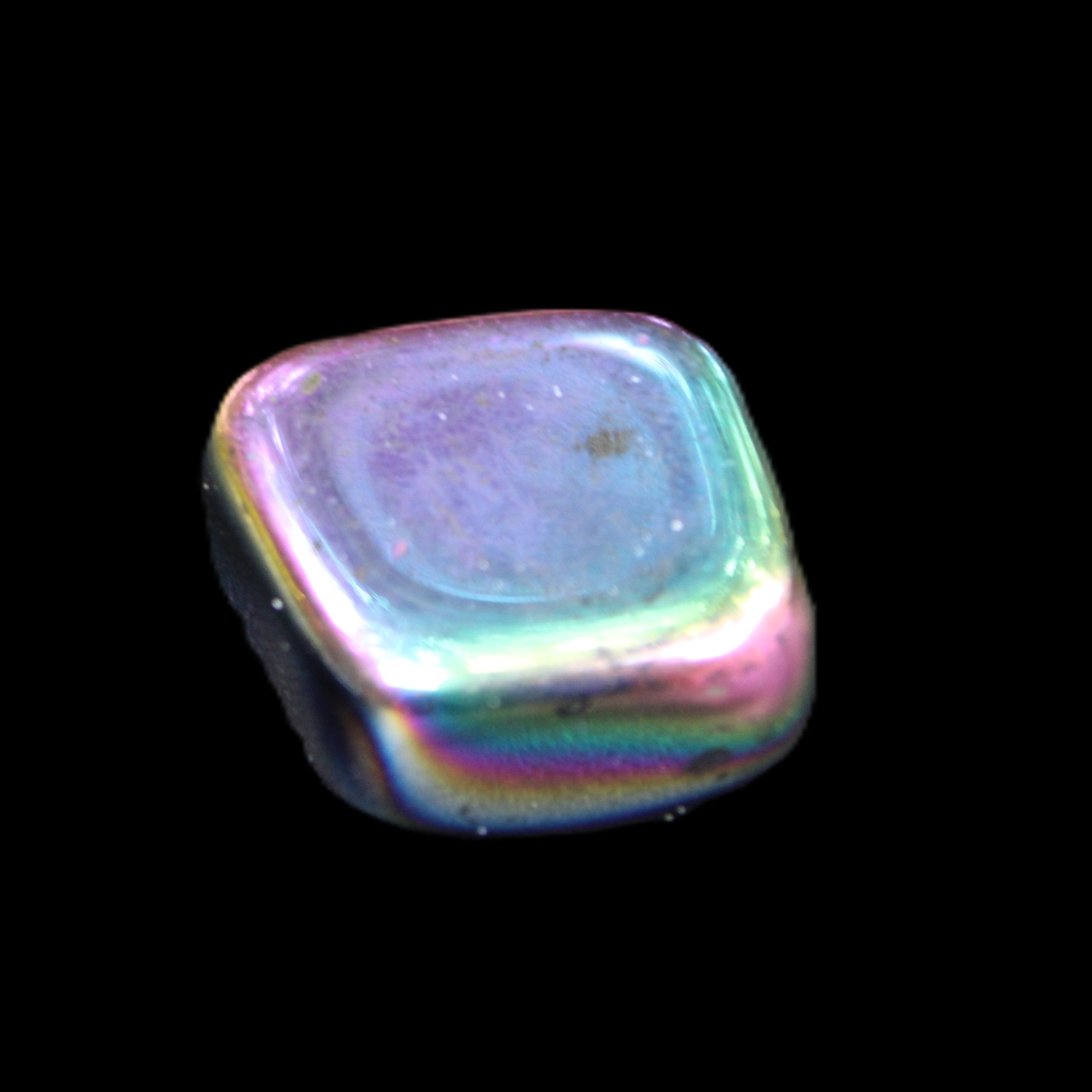 Rainbow Hematite polished stone 25*22*10mm 18g in sunlight - Rocks and Things Store