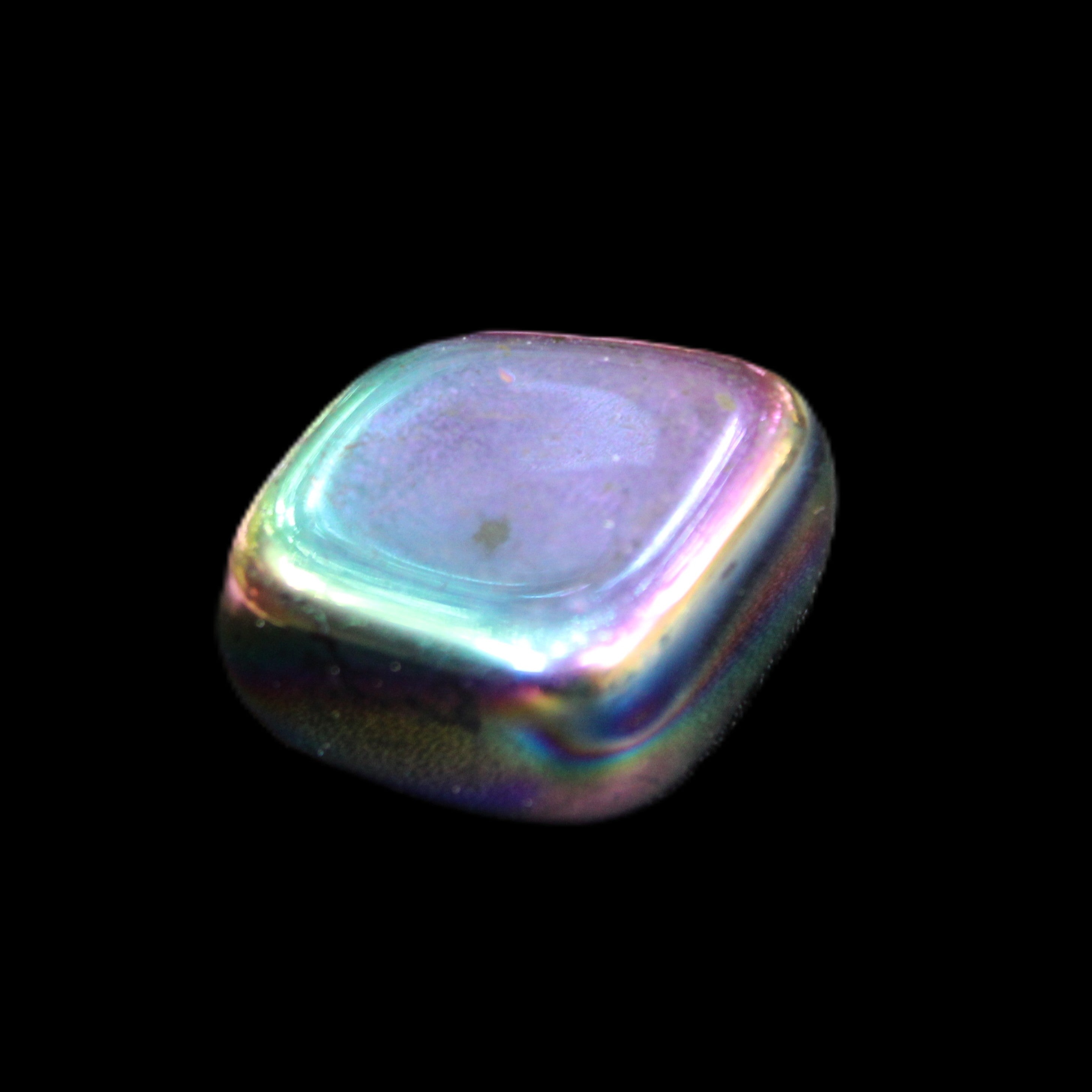 Rainbow Hematite polished stone 25*22*10mm 18g in sunlight - Rocks and Things Store