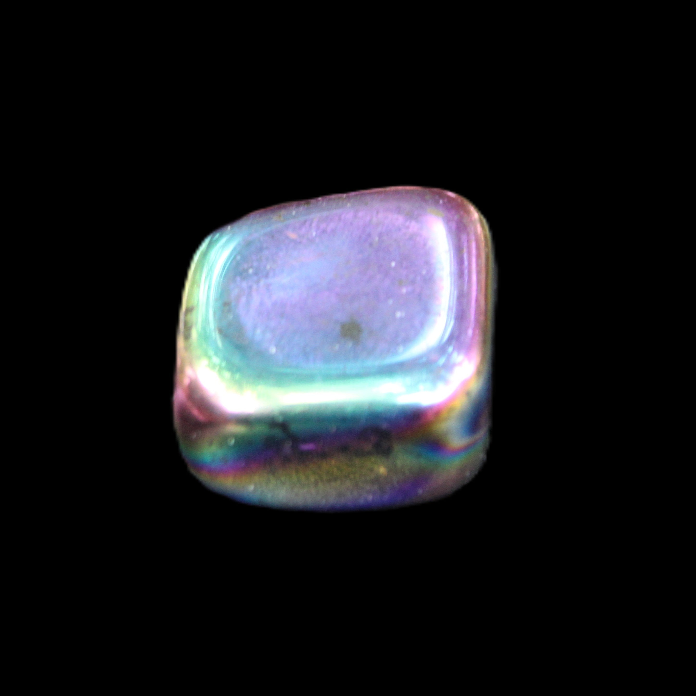 Rainbow Hematite polished stone 25*22*10mm 18g in sunlight - Rocks and Things Store