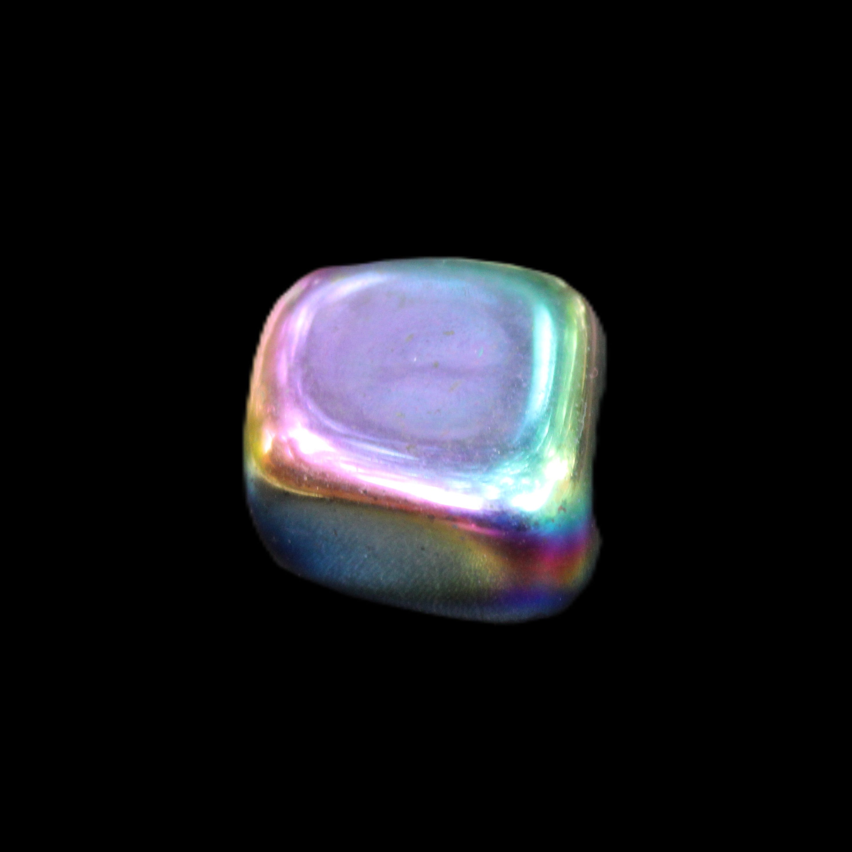 Rainbow Hematite polished stone 25*22*10mm 18g in sunlight - Rocks and Things Store