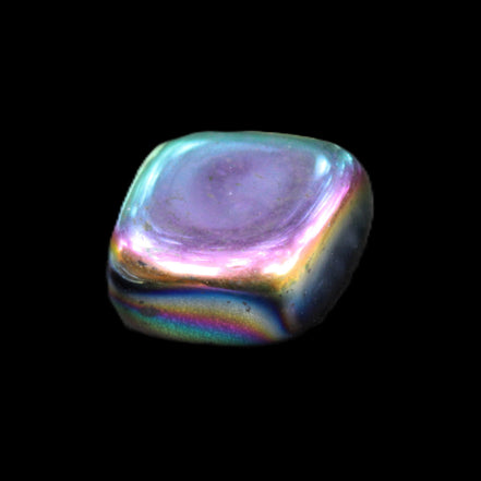 Rainbow Hematite polished stone 25*22*10mm 18g in sunlight - Rocks and Things Store