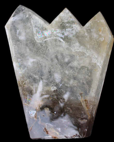 Clear Quartz multi-point obelisk 178*145*43mm 1395g in sunlight - Rocks and Things Store
