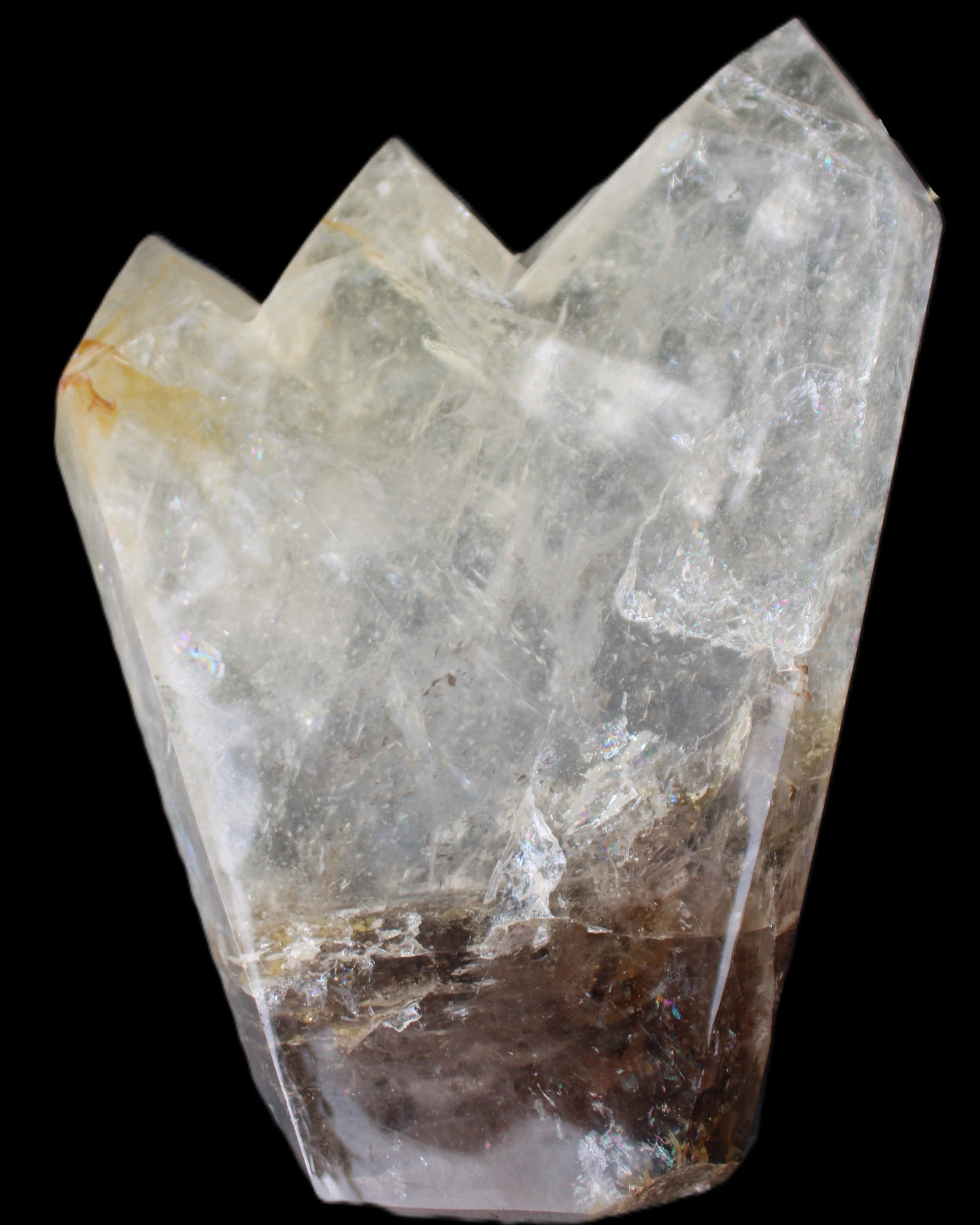 Clear Quartz multi-point obelisk 178*145*43mm 1395g in sunlight - Rocks and Things Store